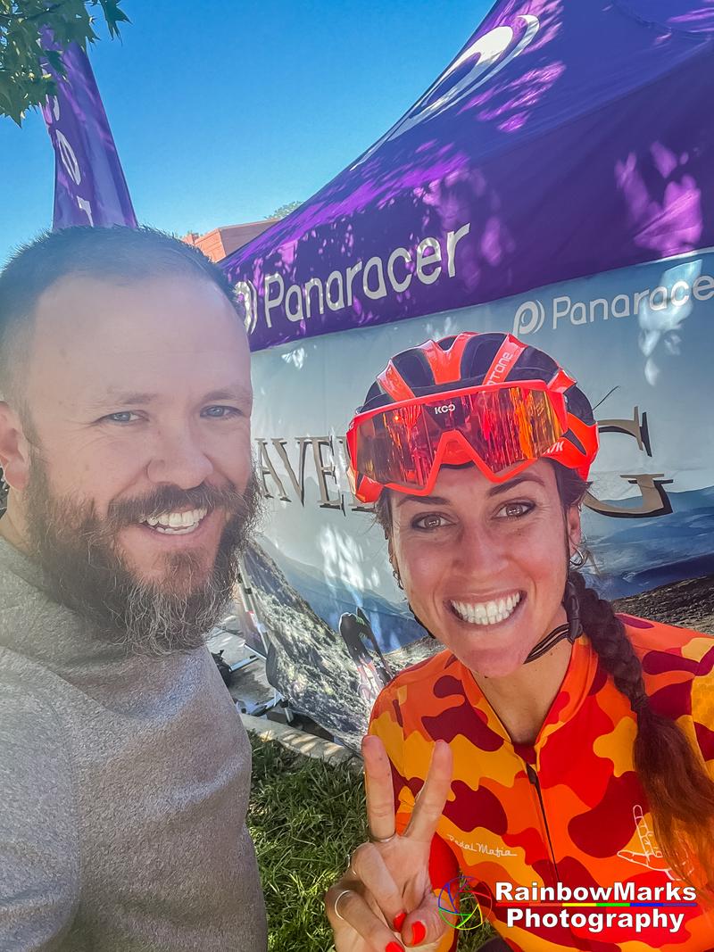 Unbound Gravel Sign Selfie with Isabel King